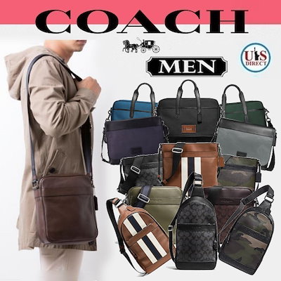 Qoo10 Coach Coachコーチ ショルダーバッグ メンズバッグ シューズ 小物