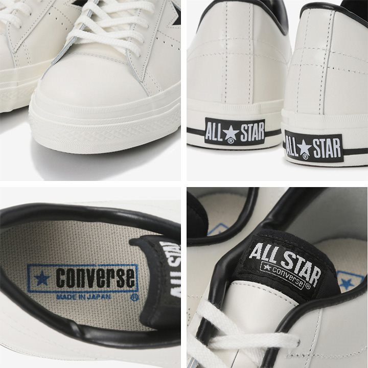 Qoo10 スニーカー メンズ シューズ コンバース Converse ワンスター J レザースニーカー 天然皮革 ローカット カジュアル 日本製 定番 紳士靴 Made In Japan