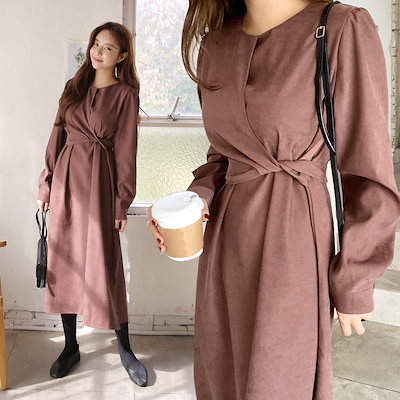 Qoo10 Darllyshop 体型カバーに効くストラップ ワンピース レディース服