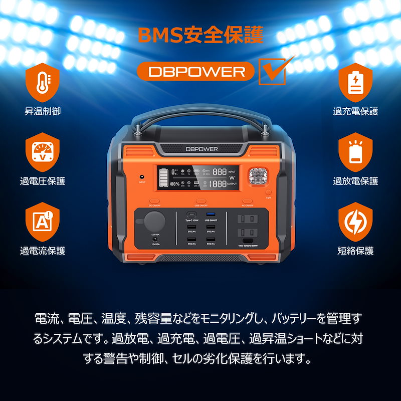 DBPOWER ポータブル電源 大容量 234000mAh 505Wh - その他