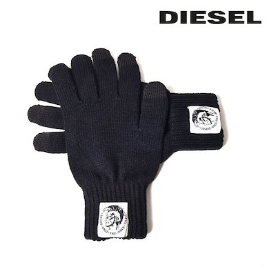 Qoo10 Diesel ディーゼル Diesel ニットグローブ メンズバッグ シューズ 小物