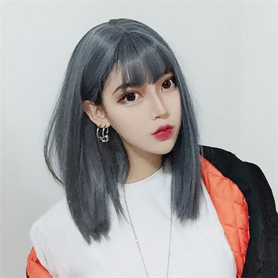 Qoo10 Discover The Season かつら 女性 ミディアムロングヘア ショ バッグ 雑貨
