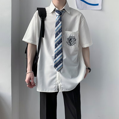 Qoo10 Dk制服男子学院風夏高校生jkシャツ女子 レディース服