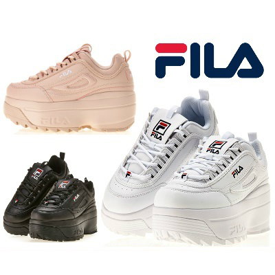 Qoo10 Fila Disruptor Wedge フィラ インヒール厚底 スニーカー