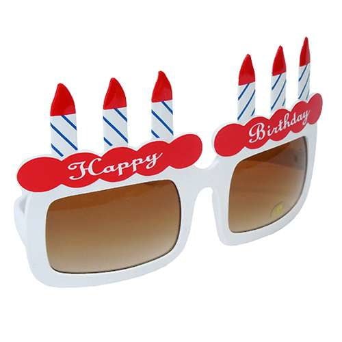 Qoo10 Giant Happy Birthdayサングラス ケーキ ハッピーバースデーメガネお誕生日パーティー用品通販