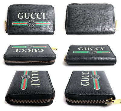 美品 GUCCI グッチ ヴィンテージロゴプリントコインケース-