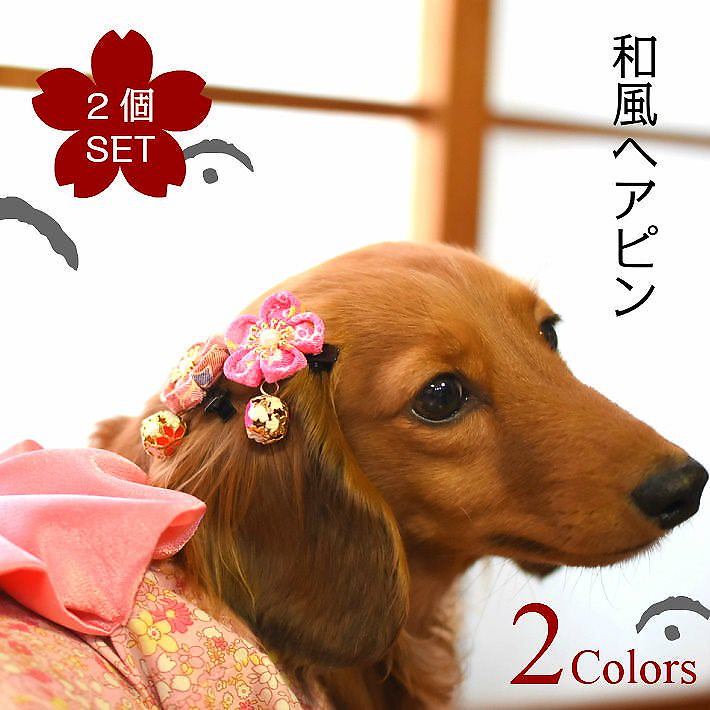 Qoo10 犬 ヘアアクセサリーおまかせ フラワー