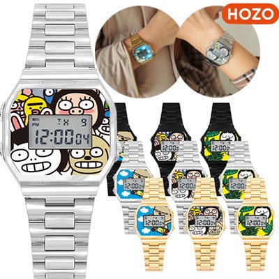 Qoo10 Hozo かわいいキャラクター時計好調 腕時計 アクセサリー