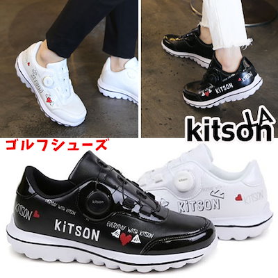 Qoo10 Kitson ゴルフシューズ レディースゴルフ靴 スパ シューズ