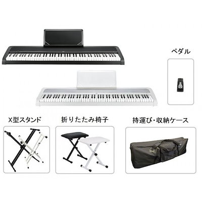 Qoo10 Korg Korg 電子ピアノ B1 Bk Wh 楽器