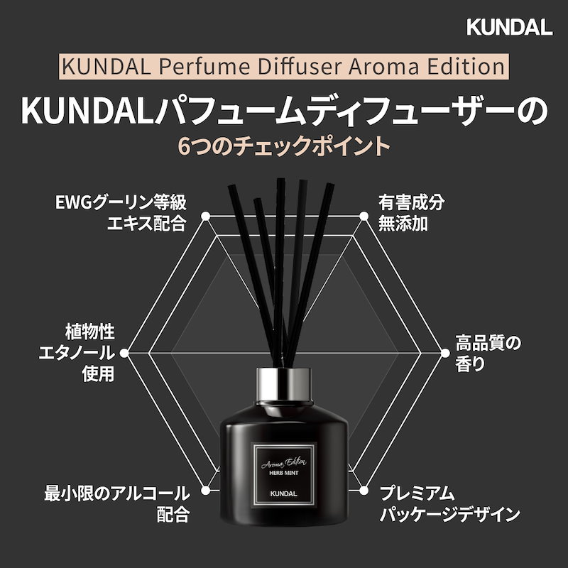 市場 KUNDAL公式 ディフューザー 韓国N0.1ブランドパフュームディフューザ-200ml 1個入り Diffuser 200ml