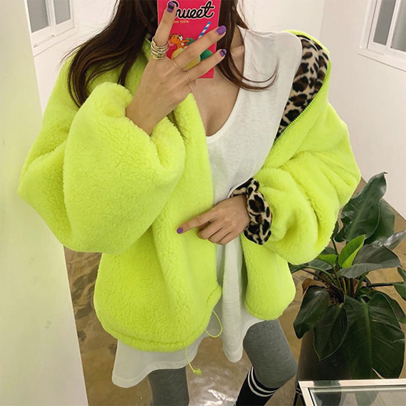 はドローコ Layla ネオンカラーフリースジャケット レディー レディース服 エローのた