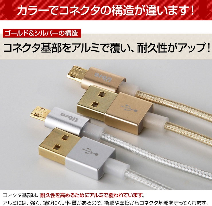 Qoo10] microUSB 充電ケーブル 両面挿し USBコネクタ リバーシブル 