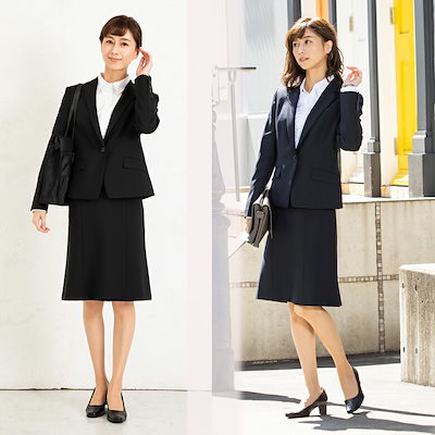 Qoo10 Milulu フレアスカートスーツ ビジネススーツ レディース服