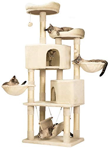 素晴らしい外見 Mwpoキャットタワー多機能豪華な猫タワーおしゃれ多頭飼い人気cattower057 猫用品