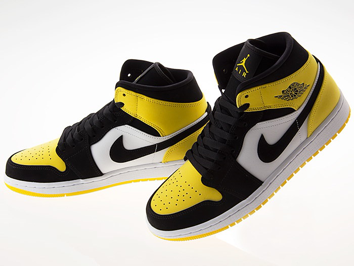 jordan mid yellow toe