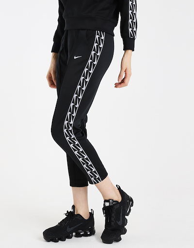 nike logo tape pants