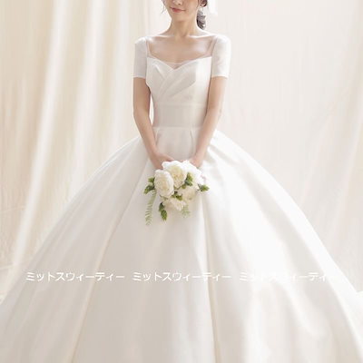 49 割引 上品 Offwhiteウェディングドレスロングドレス結婚式トレーンオフホワイトウエディングドレス二次会花嫁 ワンピース ドレス レディース服 Coyoterungolf Com