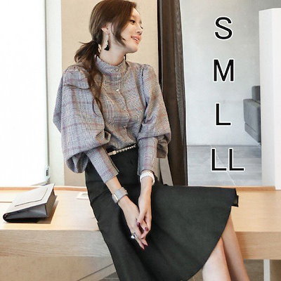 セール Vネックチェック柄ブラウス シャツ ブラウス Ined Natural Mist Natural Mist Class チェック柄ブラウス Rakuten