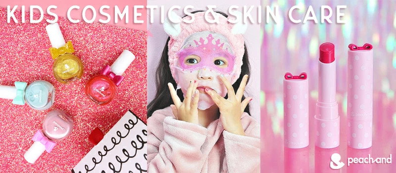 Qoo10 Peachandピーチアンド キッズコスメ 子供メイク 人気おしゃれ 安全成分マ子供用フェイスパック 子供用マニキュア 子供用リップ カラースティック ネイルシール