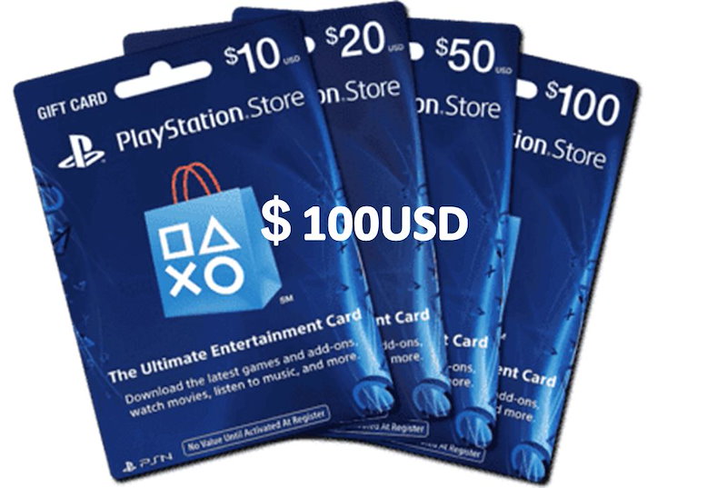 モデル着用＆注目アイテム 北米ストア $100 Card プレイステーション PlayStation 100ドル Network ネットワークカード