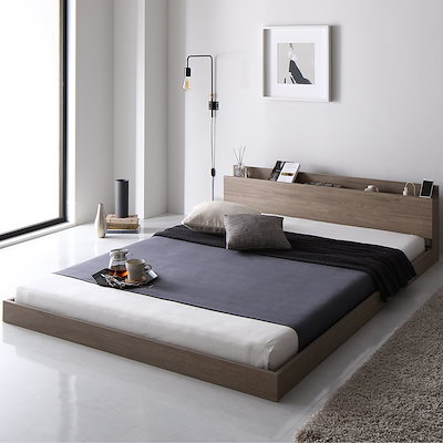 Qoo10] RASIK : ベッド セミダブル 低床 ロータイプ す : 寝具・ベッド・マットレス