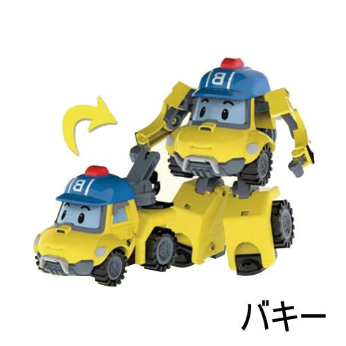 Qoo10 Robocar Poli ロボカーポリー ポリ ロイ アンバー ヘリ バキー マーク 6セット トランスフォーマー変身車おもちゃ