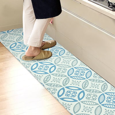 Qoo10 Sk1601 キッチンマット 拭ける 240 180 キッチン用品