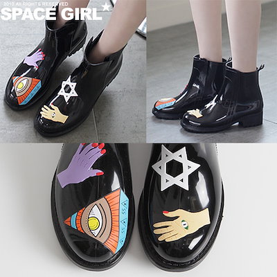 Qoo10 Spacegirl ファッションレインブーツ雨の日も気持ちよ シューズ