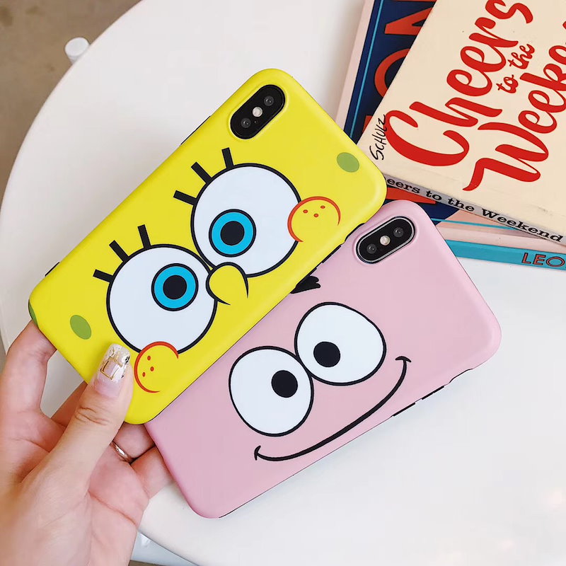 Qoo10 Spongebob韓国スポンジボブカップルかわいい携帯ケースiphon Xs Max Xrケースiphonexケースiphone7ケースiphoneケースiphone8ケースiphonexsケース