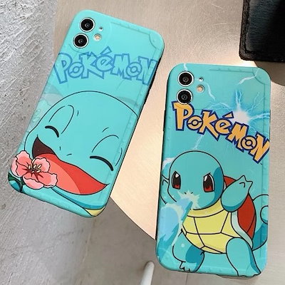 Qoo10 Squirtle 可愛いゼニガメ ポケッ スマホケース 保護フィルム