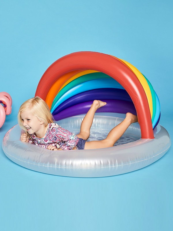 Qoo10 Sunnylife サニーライフ 子供 プール ビニールプール 水遊び インスタ オシャレ カワイイ インスタ映え Kids Pool Rainbow レインボー 子供 キッズ 家庭用プール 小さい