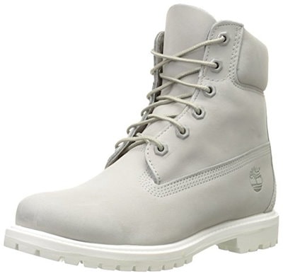 gray and white timberlands