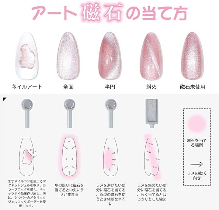 TOMICCA ジェルネイル マグネットジェル プロ適用 キャッツアイジェル マグネットネイル カラージェル LED対応 15ml セルフネイル UV  単色 ポリッシュタイプ 初心者