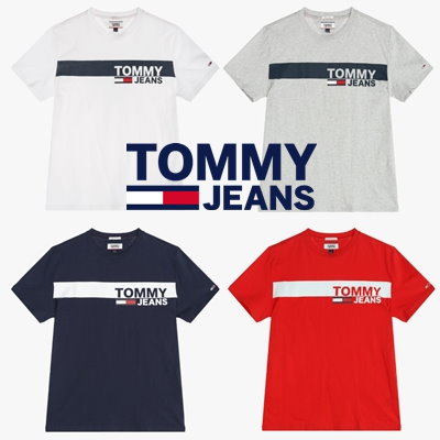 Qoo10 Tommy Jeans ロゴ グラフ レディース服