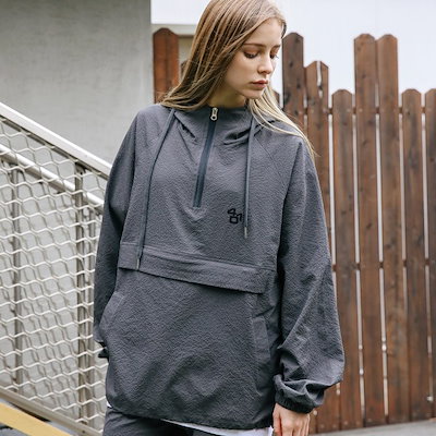 30 割引種類豊富な品揃え Unisex Wizenedanorakhoodiejumper Charcoal アウター レディース服 Daltor Com Mx