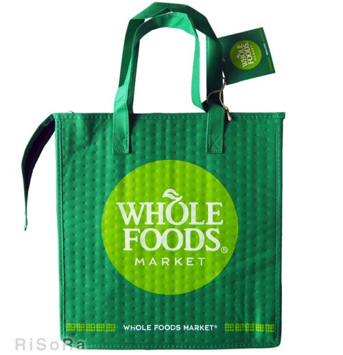 Qoo10 Whole Foods ホールフーズ エコバッグ 保冷バッグ ランチバッグ バッグ エコ 輸入