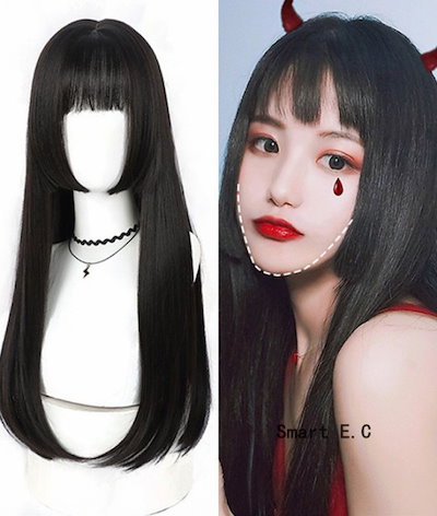 Qoo10 Wig かつら 耐热 フルウィッグ ロン バッグ 雑貨