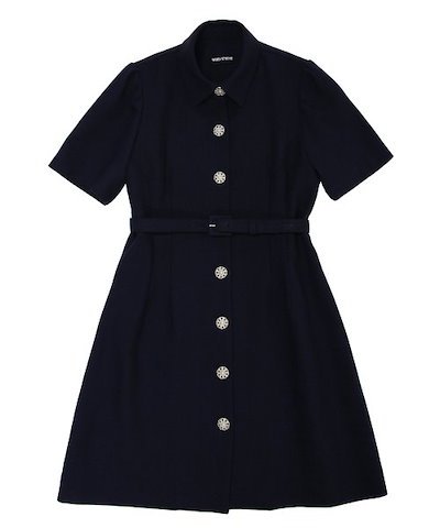 48 割引激安ブランド Wuzustudio 22sscollarbeltminione Piecehalfsleevetweednavy ワンピース ドレス レディース服 Coyoterungolf Com