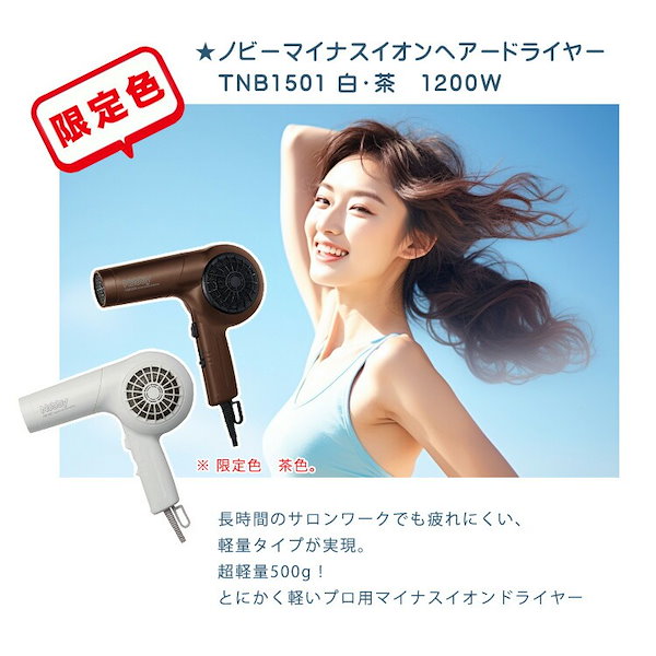 テスコム(TESCOM) テスコム ノビー(Nobby) マイナスイオンヘアー