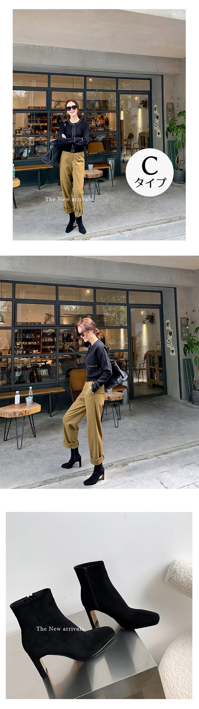 [3日内に発送]ブーツ レディース ショート スクエアトゥ ブーツ ストレッチブーツ 本革 プレートヒール サイドジップ 3タイプ ショートブーツ 牛革 ハーフブーツ 8.0cmヒール ハイヒール セ