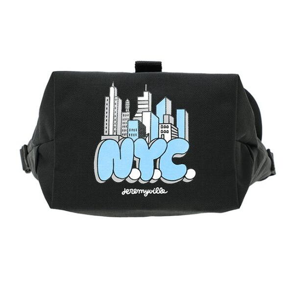正規品 ナイロン メッセンジャー バッグ フラップ ジッパー ポケット ジェレミーヴィル NYC 1603-FZP-JV-NYC