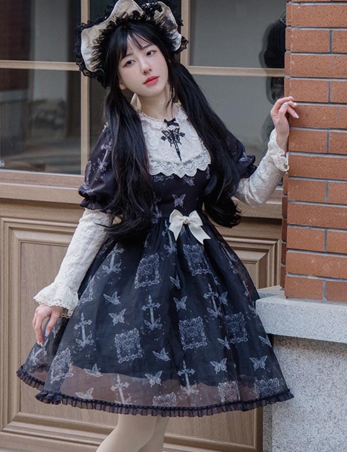 【新作登場 最安値!】84ロリータ ワンピース　 ゴスロリ コスプレ メイド服 コスチューム 文化祭 学園祭 衣装 仮装 ハロウィン おすすめ 可愛い ドレス　日常　写真　舞台　花嫁　洋服_2