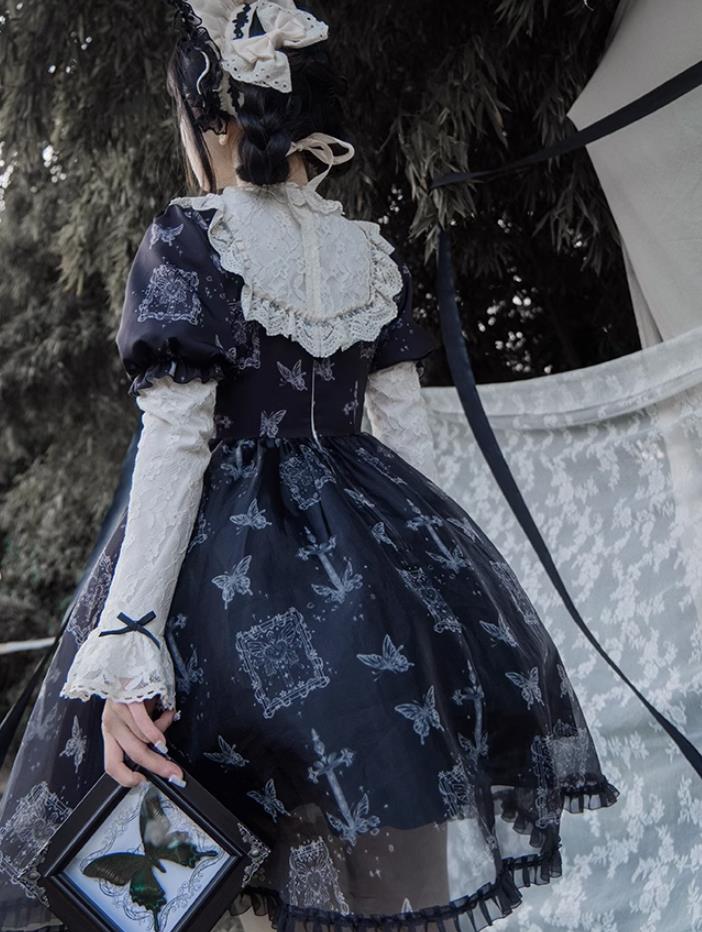 【新作登場 最安値!】84ロリータ ワンピース　 ゴスロリ コスプレ メイド服 コスチューム 文化祭 学園祭 衣装 仮装 ハロウィン おすすめ 可愛い ドレス　日常　写真　舞台　花嫁　洋服_5
