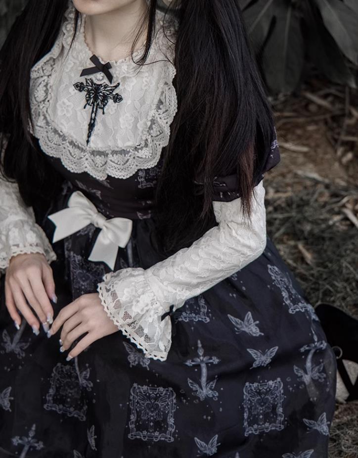 【新作登場 最安値!】84ロリータ ワンピース　 ゴスロリ コスプレ メイド服 コスチューム 文化祭 学園祭 衣装 仮装 ハロウィン おすすめ 可愛い ドレス　日常　写真　舞台　花嫁　洋服_6