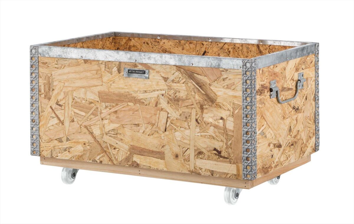 OSB合板のスタッキングボックス キャスター付 L 北欧 インダストリアル 収納家具 収納ボックス リビング ガレージ OSB合板のスタッキングボックス キャスター付 L 北欧 インダストリアル 収納家具 収納ボックス リビング ガレージ