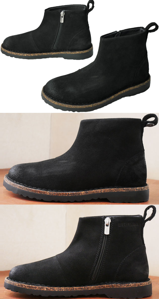 ビルケンシュトック BIRKENSTOCK レディース ショートブーツ メルローズ 1017288 ナロー幅 ブラック 黒 ショート丈 カジュアルシューズ 本革 レザーブーツ 靴 e