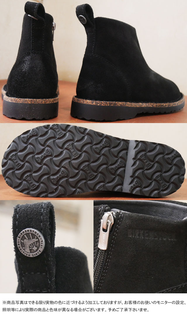 ビルケンシュトック BIRKENSTOCK レディース ショートブーツ メルローズ 1017288 ナロー幅 ブラック 黒 ショート丈 カジュアルシューズ 本革 レザーブーツ 靴 e