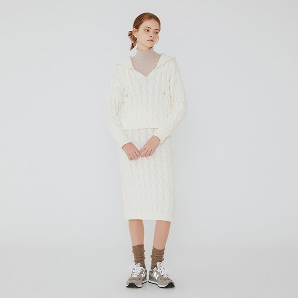 [フォレスト] フード付きストリングニットセット (SZATXE1)