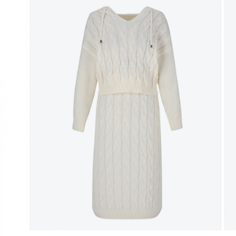 [フォレスト] フード付きストリングニットセット (SZATXE1)